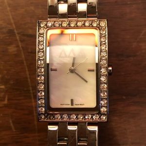 Tri Delta Silver Watch
